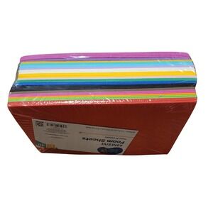 Hello Hobby Adhesive Foam Sheets 40 Count Multicolor 5.5x8.5 New Peel and Stick